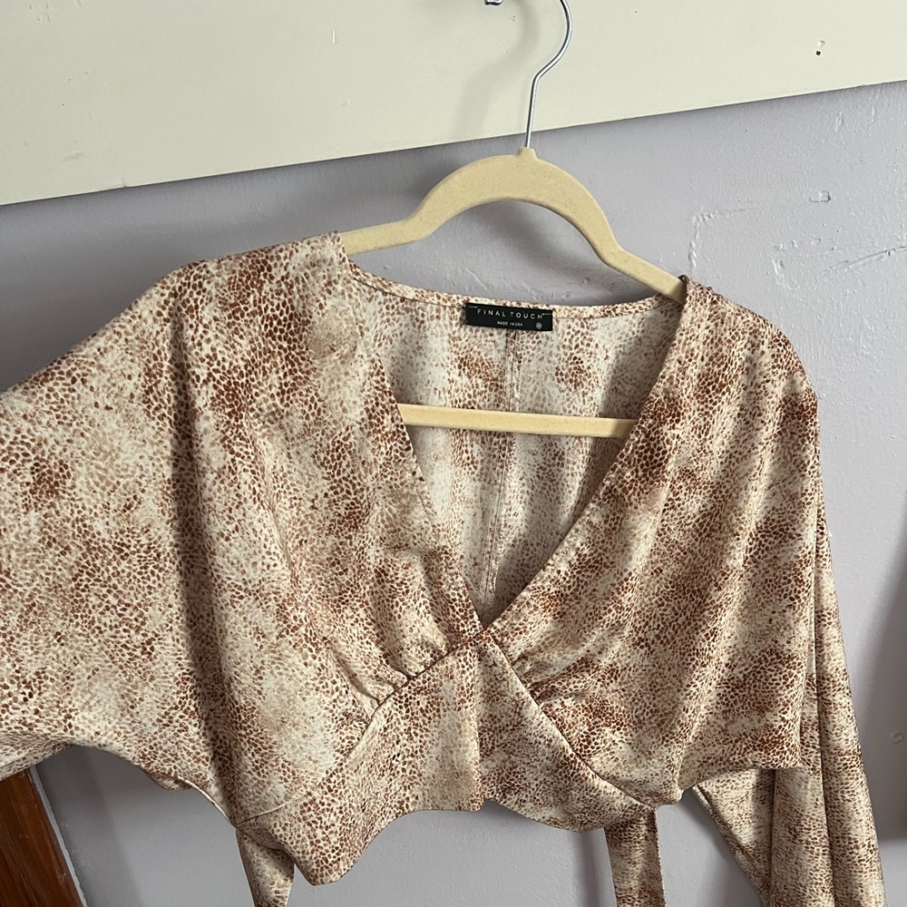 Final touch long sleeve top - Blu Spero